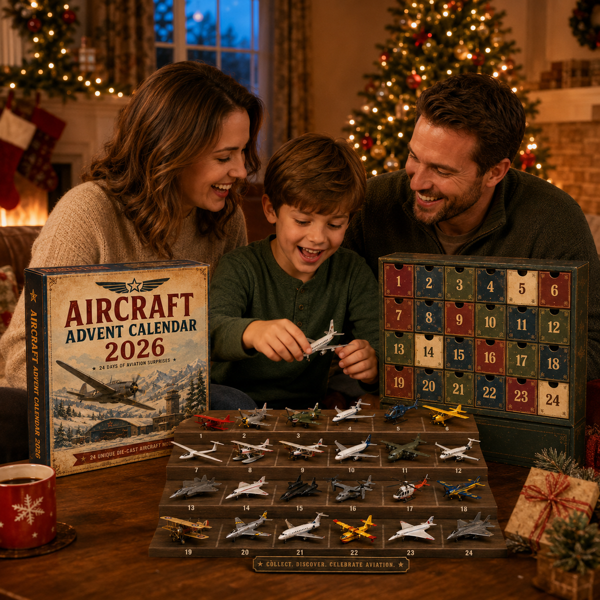 πLast day! 49% off β βοΈ Vintage Skies Aircraft Advent Calendar 2026 | 24-Day Flight Journey with 24 Unique Miniature Planes. Jetplanes. and Aviation Collectibles ππ