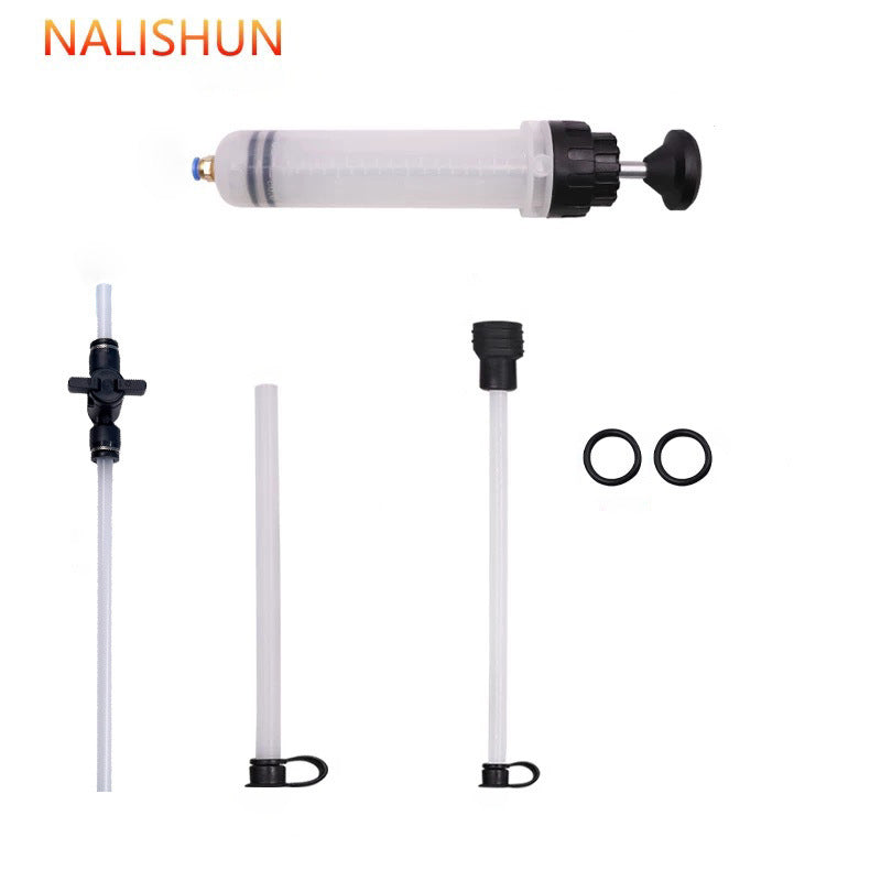 Syringe-Style Oil and Brake Fluid Extraction and Refill Tool
