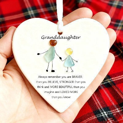 💝Heart-Shaped Sea Glass Friendship Decor🌊✨ Shaped by Nature & Crafted by Hand