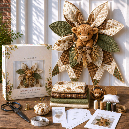 Large Patchwork Bow Sewing Kit