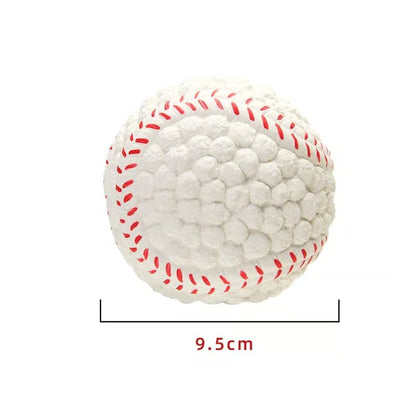 Sports Ball Dog Chew & Fetch Toy | Football, Soccer, Volleyball, Baseball