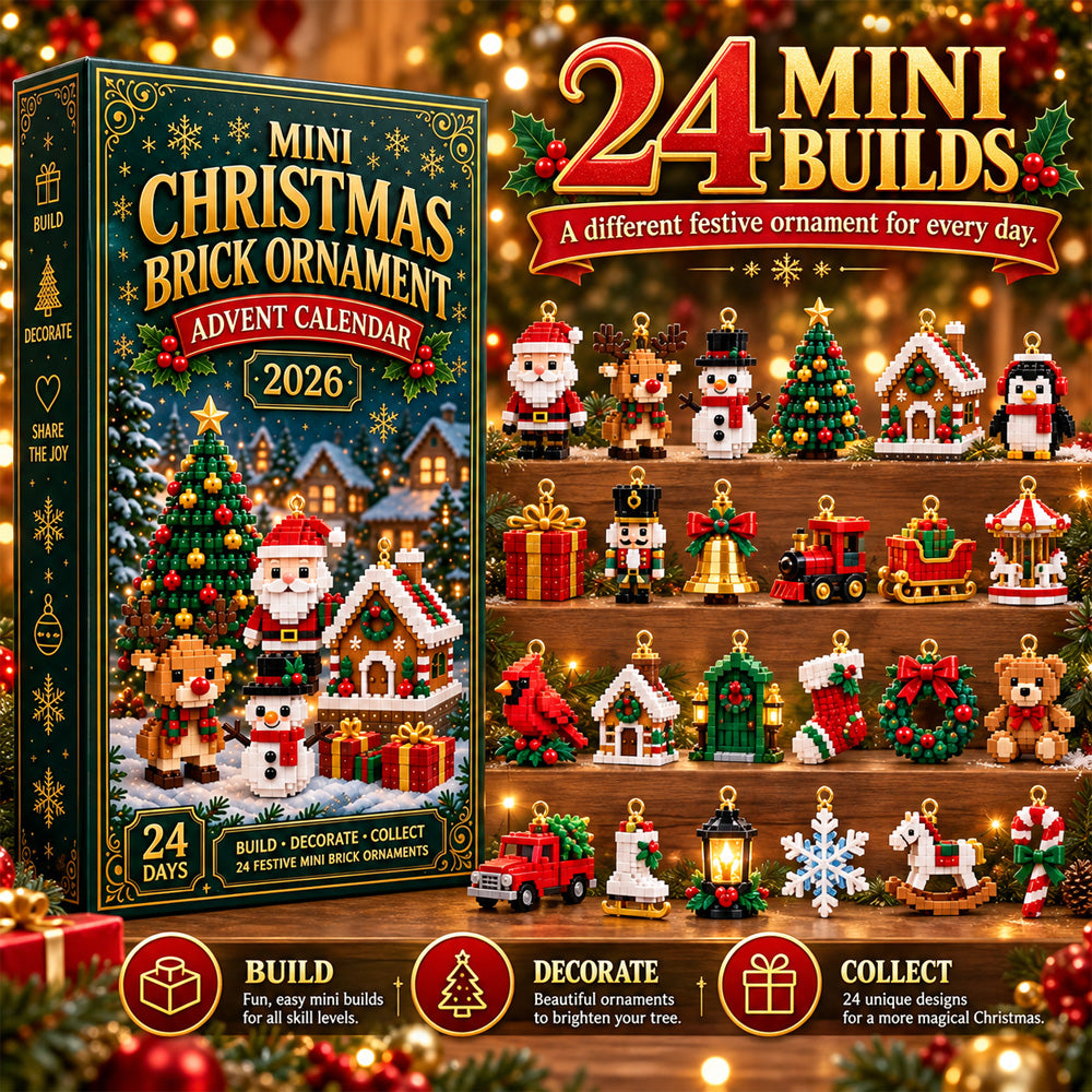 ⏳ 🎄 24-Day Mini Christmas Ornament Advent Calendar 🧱