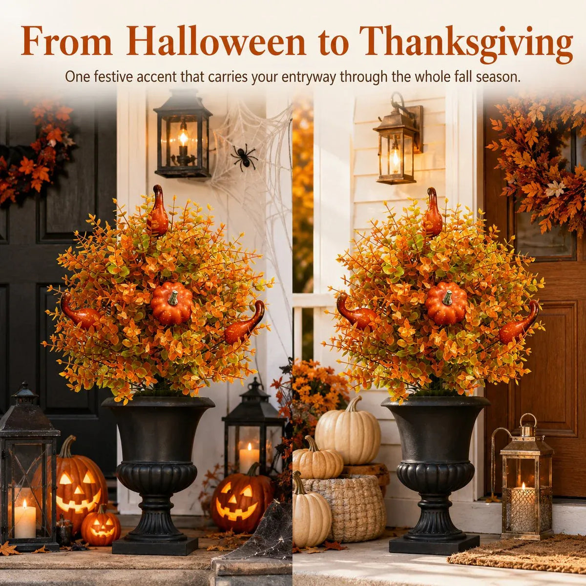 💥Last Day 70% OFF🌼- Artificial Fall Pumpkin Tree Stakes