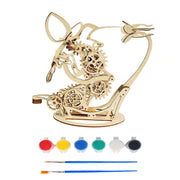 3d Wooden Mechanical Hummingbird