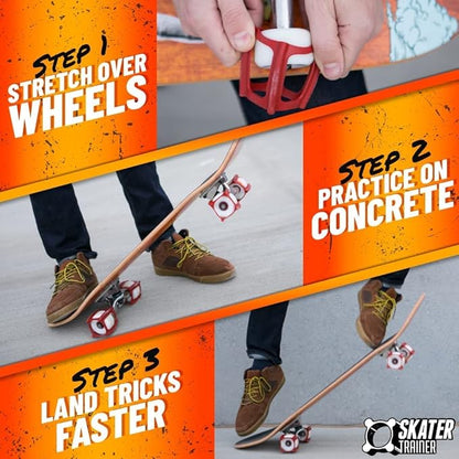 SkaterTrainers- Skateboard Tricks Fast No Experience Needed- Fun, Safe, and Easy- Ollies, Kickflips and More- All Ages- Accessories Make Great Stocking Stuffers Gifts for Teen Boys and Girls
