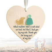 💝Heart-Shaped Sea Glass Friendship Decor🌊✨ Shaped by Nature & Crafted by Hand