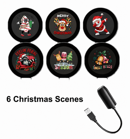 ✨HD Christmas Projector – 6 or 10 Festive Scenes