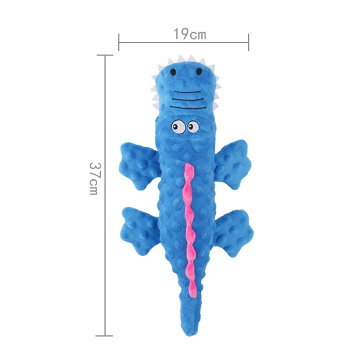 Squeaky Crocodile Plush Dog Toy for Aggressive Chewers