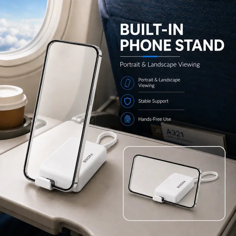 🔌 Pocket Travel Cable Kit – USB-C Cable，3 Adapters，SIM/TF Storage & Phone Stand