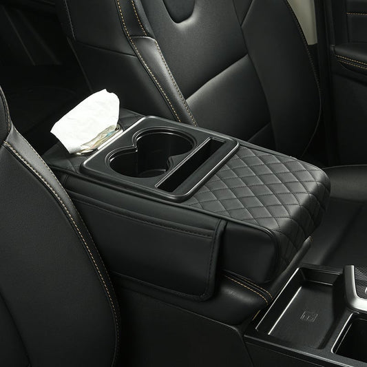 Multifunctional PU Leather Car Armrest Box Mat