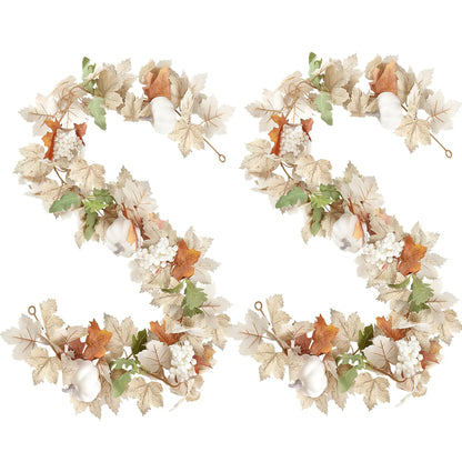 Artificial Maple Leaf Vine for Thanksgiving and Christmas Decoration