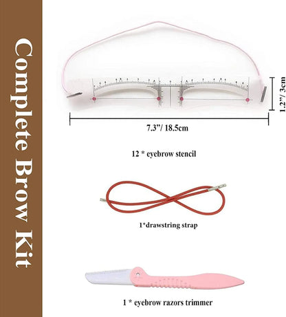 🔥✨Reusable Eyebrow Stencil Shaper Kit (14-pack) $ 15.99   $ 30.75 save 48%