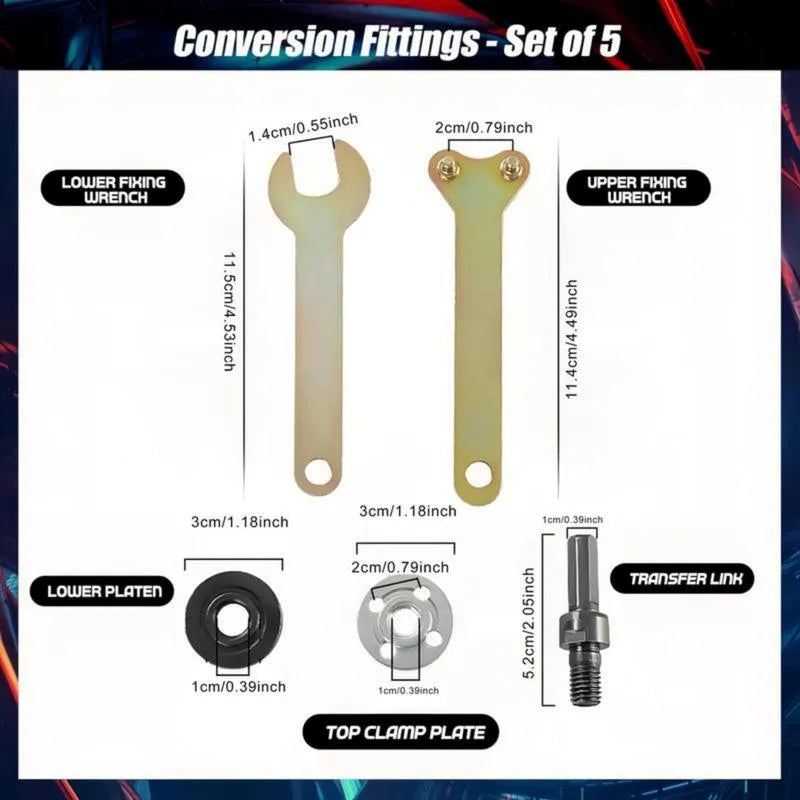 Conversion Angle Grinding Adapter Connecting Rod Kit for Electric Drill