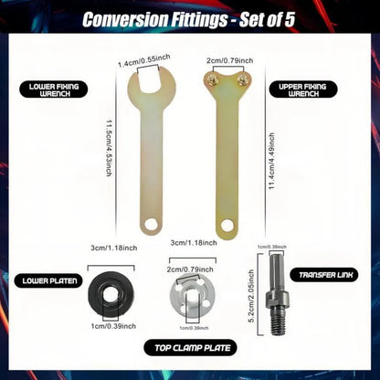 Conversion Angle Grinding Adapter Connecting Rod Kit for Electric Drill