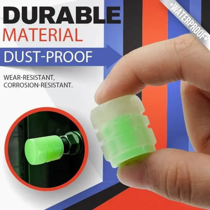 🚗Glow-in-the-Dark Tire Caps 💡