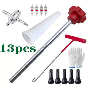 🚗Quick Change Tire Valve Tool Kit - Fast Valve Stem Replacement Tool Set
