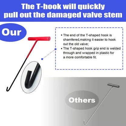 🚗Quick Change Tire Valve Tool Kit - Fast Valve Stem Replacement Tool Set