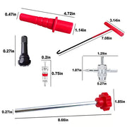 🚗Quick Change Tire Valve Tool Kit - Fast Valve Stem Replacement Tool Set