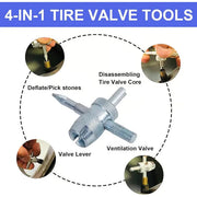 🚗Quick Change Tire Valve Tool Kit - Fast Valve Stem Replacement Tool Set