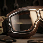 🕶️ OTG Vintage Motorcycle Goggles (Fits Over Glasses)