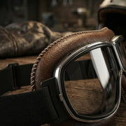 🕶️ OTG Vintage Motorcycle Goggles (Fits Over Glasses)