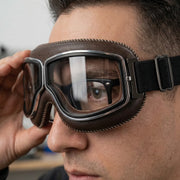 🕶️ OTG Vintage Motorcycle Goggles (Fits Over Glasses)