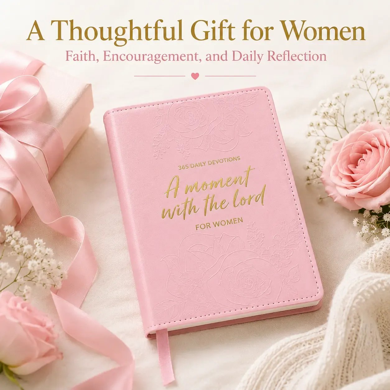 📖365-Day Women's Study Bible,A Moment With The Lord for Women