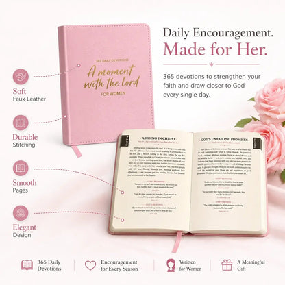 📖365-Day Women's Study Bible,A Moment With The Lord for Women