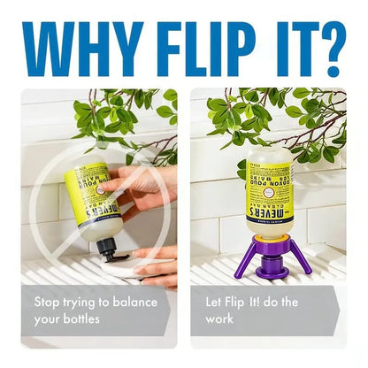 ✅ Flip & Flow! Bottle Emptying Caps 💧 - 6 Bottle Pack - Comes with Adapters for Any Screw Cap Size 🎯