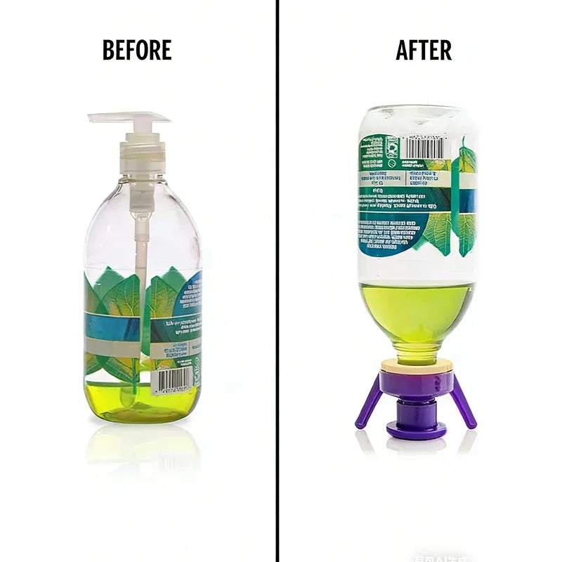 ✅ Flip & Flow! Bottle Emptying Caps 💧 - 6 Bottle Pack - Comes with Adapters for Any Screw Cap Size 🎯