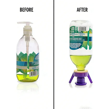 ✅ Flip & Flow! Bottle Emptying Caps 💧 - 6 Bottle Pack - Comes with Adapters for Any Screw Cap Size 🎯
