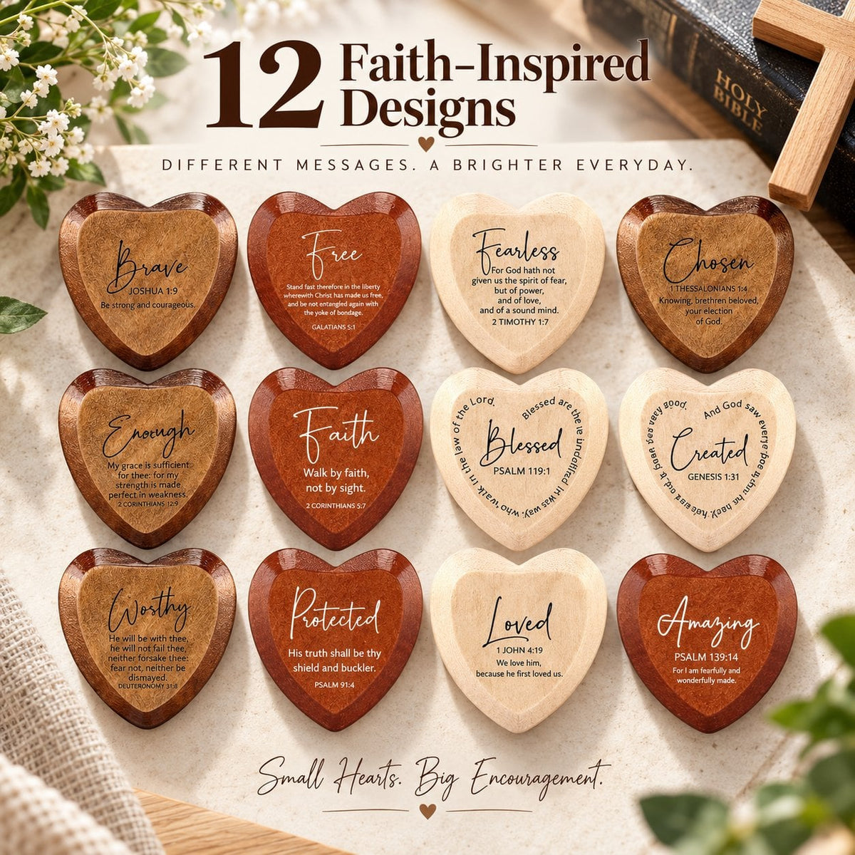 ⏰Sale 60% OFF - ✝️ Christian Pocket Heart Gift Set(Set of 12)