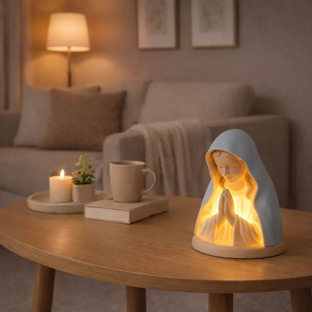 🔥Last Day 60% OFF -🕊️ Catholic Gifts for Women – Handmade Resin Virgin Mary Night Light, A Peaceful Reminder of Faith