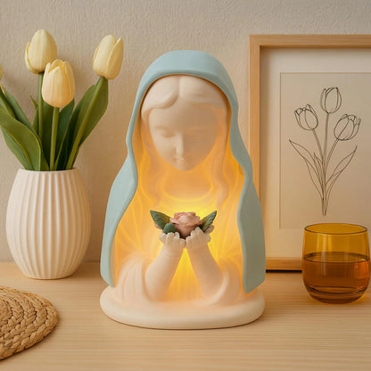 🔥Last Day 60% OFF -🕊️ Catholic Gifts for Women – Handmade Resin Virgin Mary Night Light, A Peaceful Reminder of Faith