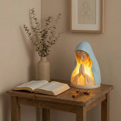 🔥Last Day 60% OFF -🕊️ Catholic Gifts for Women – Handmade Resin Virgin Mary Night Light, A Peaceful Reminder of Faith
