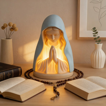 🔥Last Day 60% OFF -🕊️ Catholic Gifts for Women – Handmade Resin Virgin Mary Night Light, A Peaceful Reminder of Faith