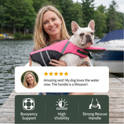 Dog Safety Swim Vest with Rescue Handle