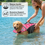 Dog Safety Swim Vest with Rescue Handle