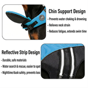 Dog Safety Swim Vest with Rescue Handle