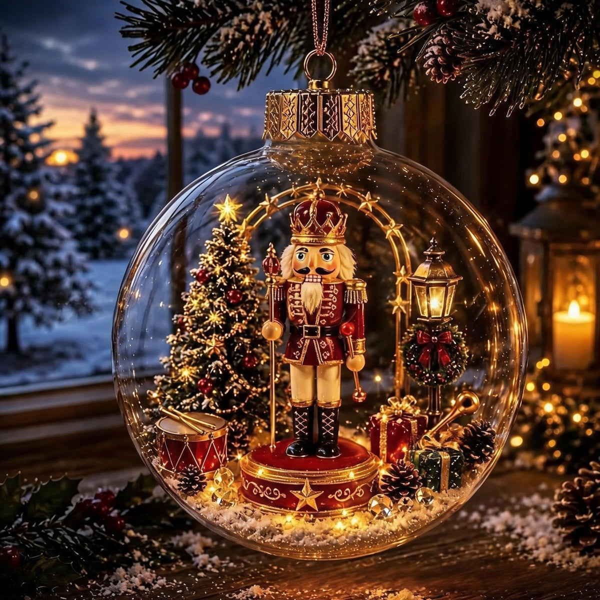 🔥HOT SALE 50% OFF - 🎄Glowing Christmas Diorama Ornament✨