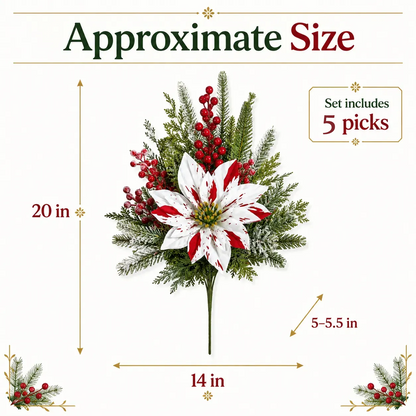 🔥Last Day 49% OFF🌺🎄Christmas Poinsettia Planter Inserts