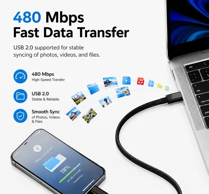 🔌 Pocket Travel Cable Kit – USB-C Cable，3 Adapters，SIM/TF Storage & Phone Stand