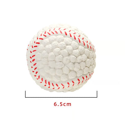 Sports Ball Dog Chew & Fetch Toy | Football, Soccer, Volleyball, Baseball