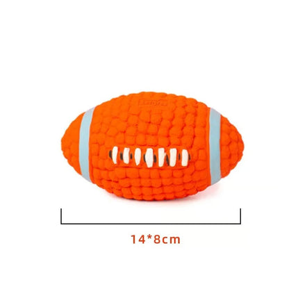 Sports Ball Dog Chew & Fetch Toy | Football, Soccer, Volleyball, Baseball