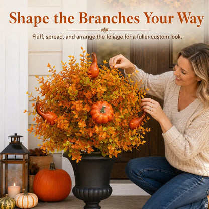 💥Last Day 70% OFF🌼- Artificial Fall Pumpkin Tree Stakes