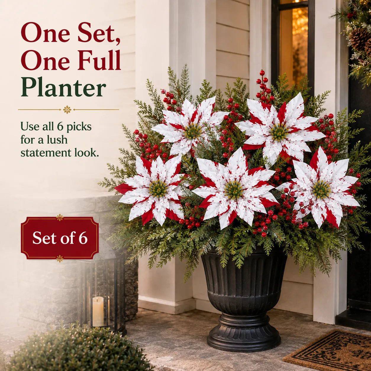 🔥Last Day 49% OFF🌺🎄Christmas Poinsettia Planter Inserts