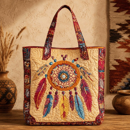 👜Handmade Native American Quilted Tote Bag