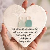 💝Heart-Shaped Sea Glass Friendship Decor🌊✨ Shaped by Nature & Crafted by Hand