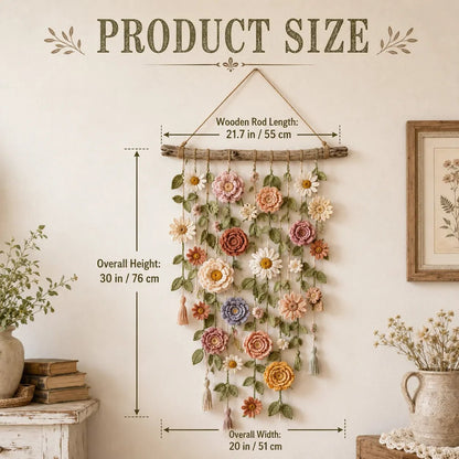 💗LAST DAY SALE 50% OFF⚡50K+ SOLD!!💮Crochet Flower Wall Hanging Decor🖼️